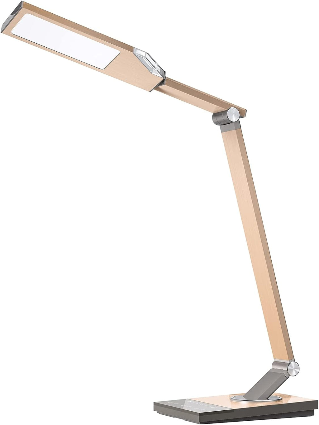Metal LED Desk Lamp with USB Port, 5 Color Modes & 6 Brightness Levels, Grey Y1994