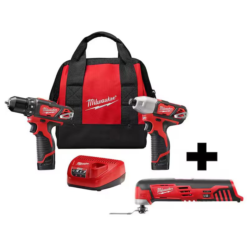12V Cordless Drill Driver Impact Driver Combo Kit 2-Tool X191