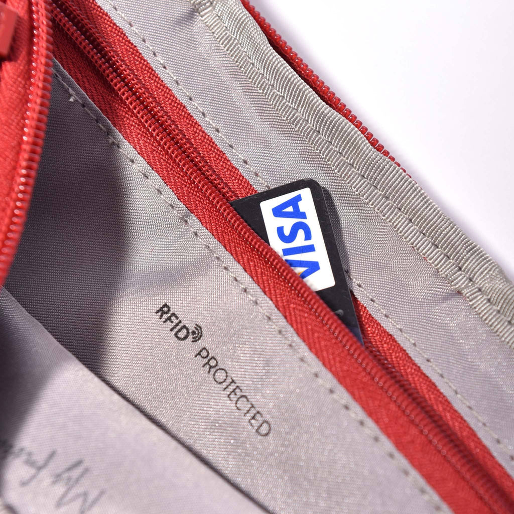 Blue RFID Crossbody with Safety Hook Y290