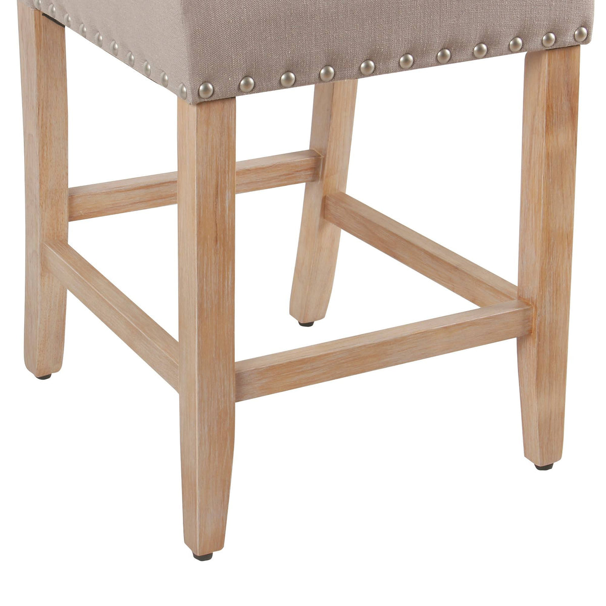 Tan Counter Stool with Nailheads U511