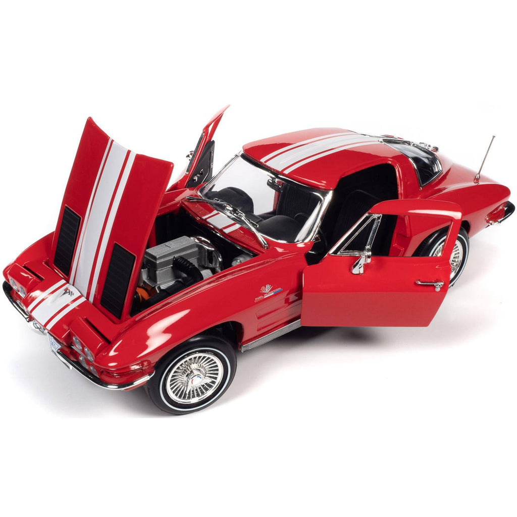 Riverside Red with White Stripes 1/18 Diecast Model Car B968