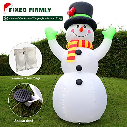 7FT Christmas Inflatable Snowman with LED Light P577
