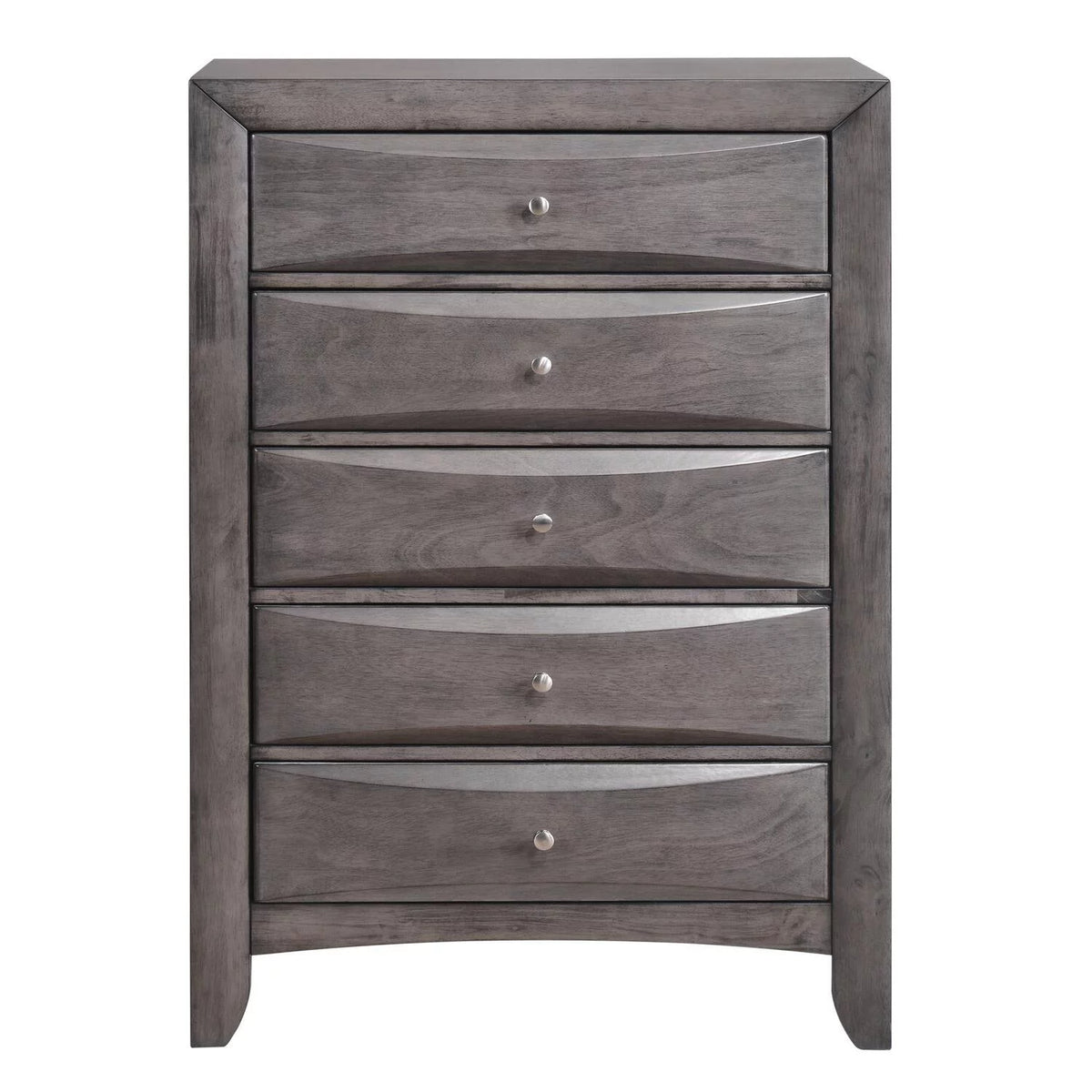 Gray Modern 5PC Twin Storage Bedroom Set B19244