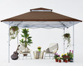 13x13Ft Pop Up Canopy Tent Folding Shelter Grey R49648