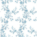 Blue Floral Trail Wallpaper G135