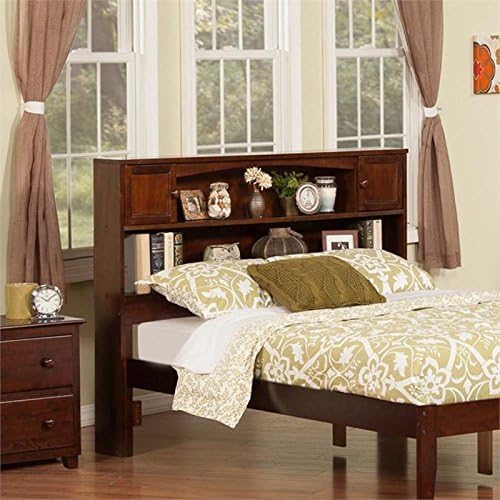 Full Bookcase Headboard in Walnut A94017