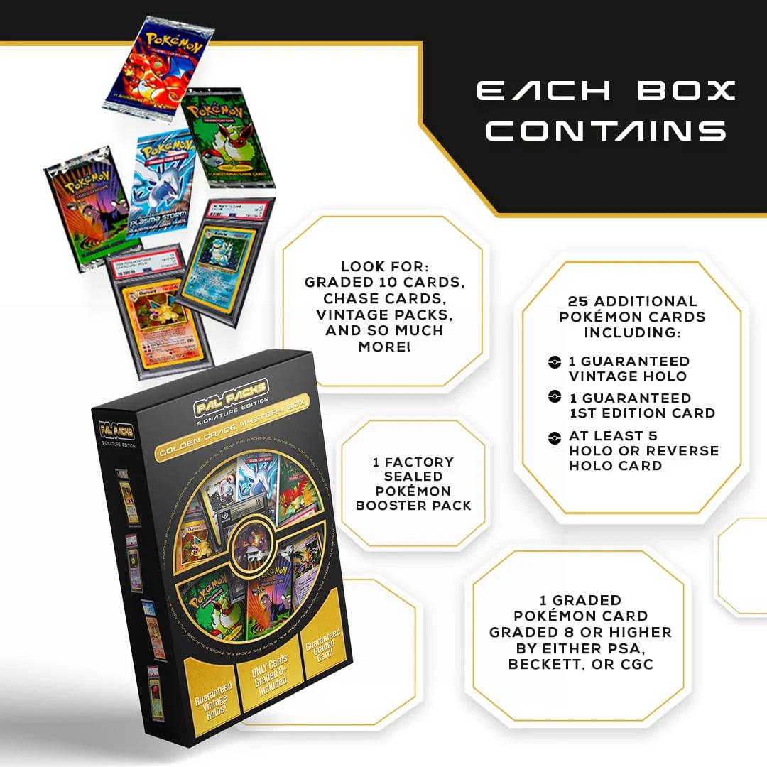 Golden Pokemon Trading Card Mystery Box S470