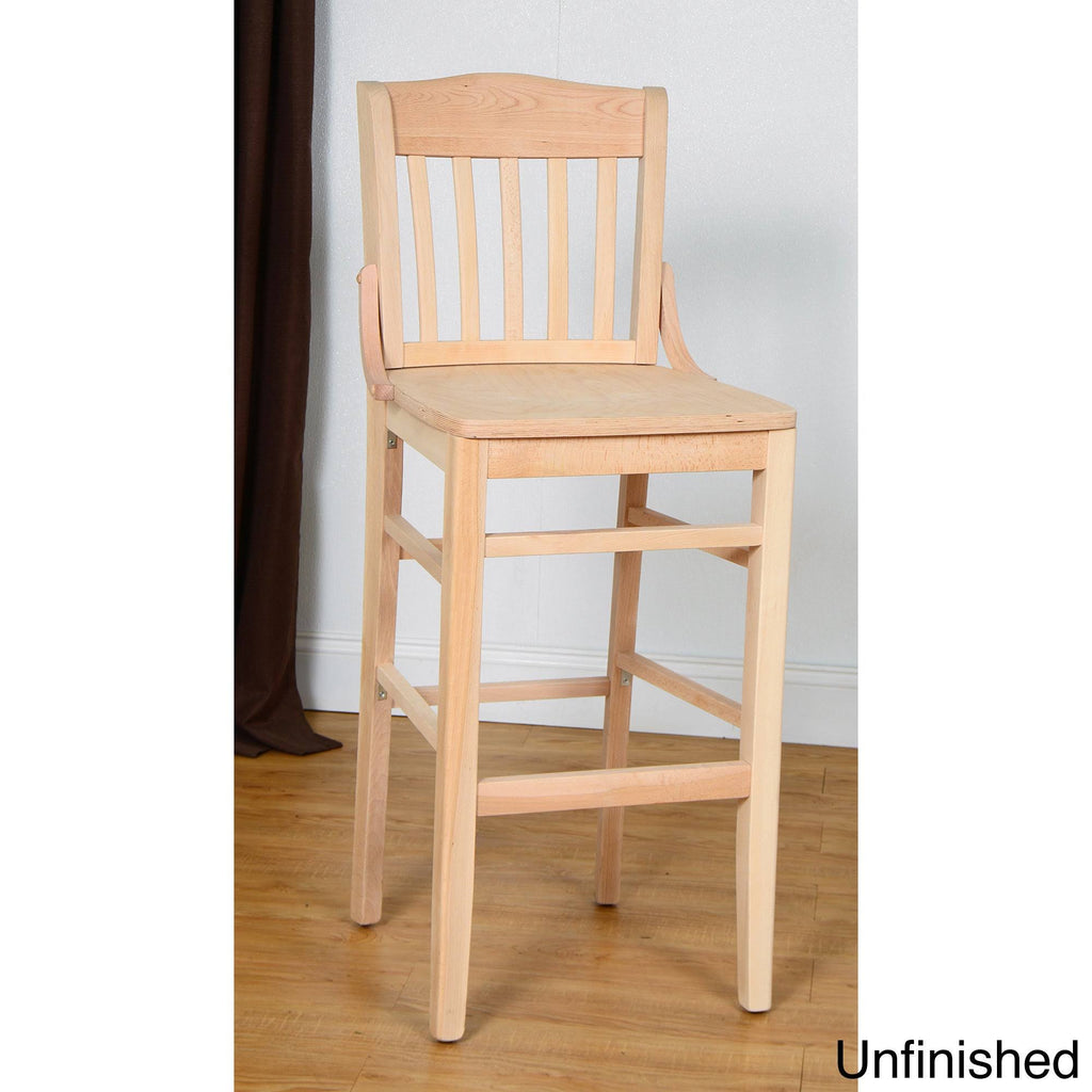 Dark Mahogany Wooden Bar Stool O997099