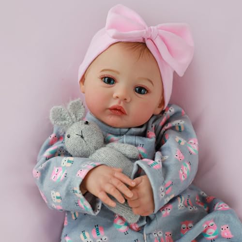 18 Inch Realistic Reborn Baby Doll with Soft Weighted Body W27180