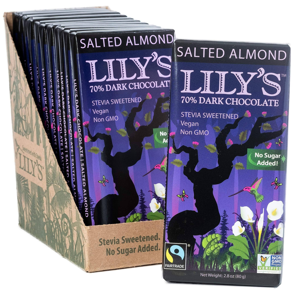 Salted Almond Dark Chocolate Bar I704013