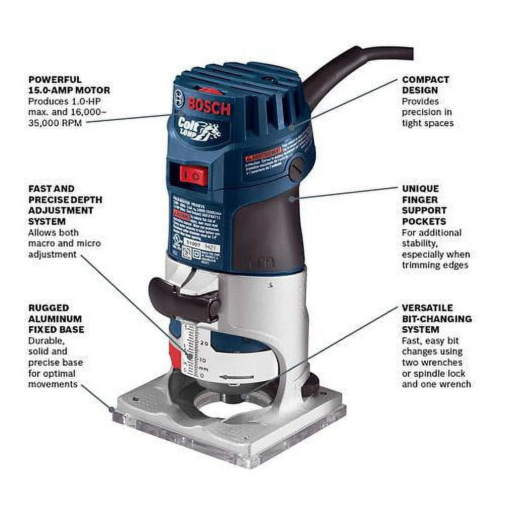 1 HP Variable Speed Palm Router S852