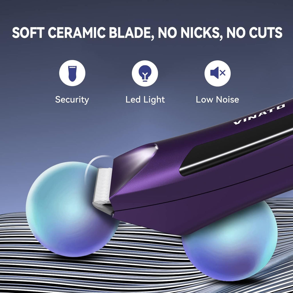 Waterproof Electric Body Hair Trimmer with Ceramic Blade X7107