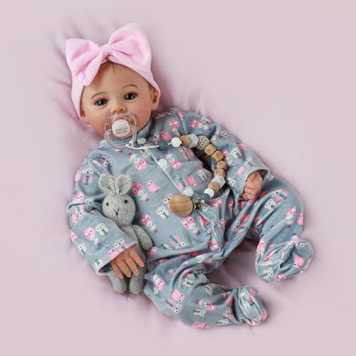 18 Inch Realistic Reborn Baby Doll with Soft Weighted Body W27180