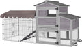 Large All-Steel Frame Chicken Coop with Metal Run H640