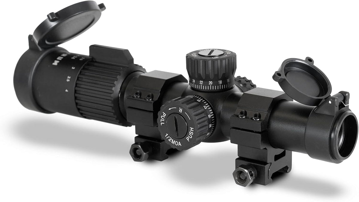 1-4x24 First Focal Plane Rifle Scope with Illuminated BDC Reticle M9747