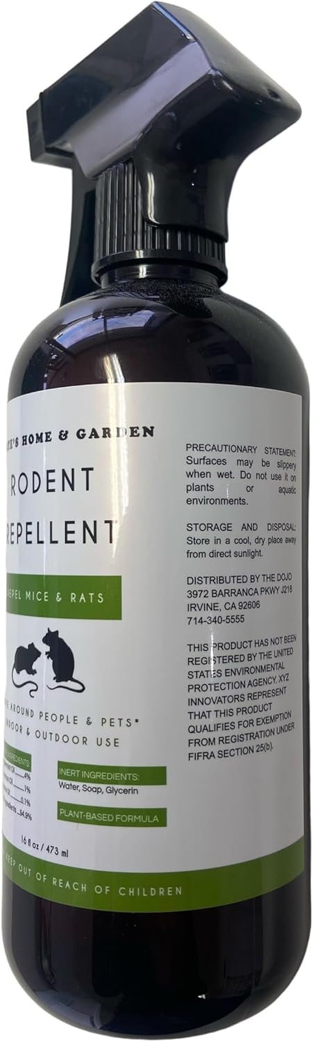 Peppermint Oil Spray for Rodents (16oz, Non Toxic) D479028