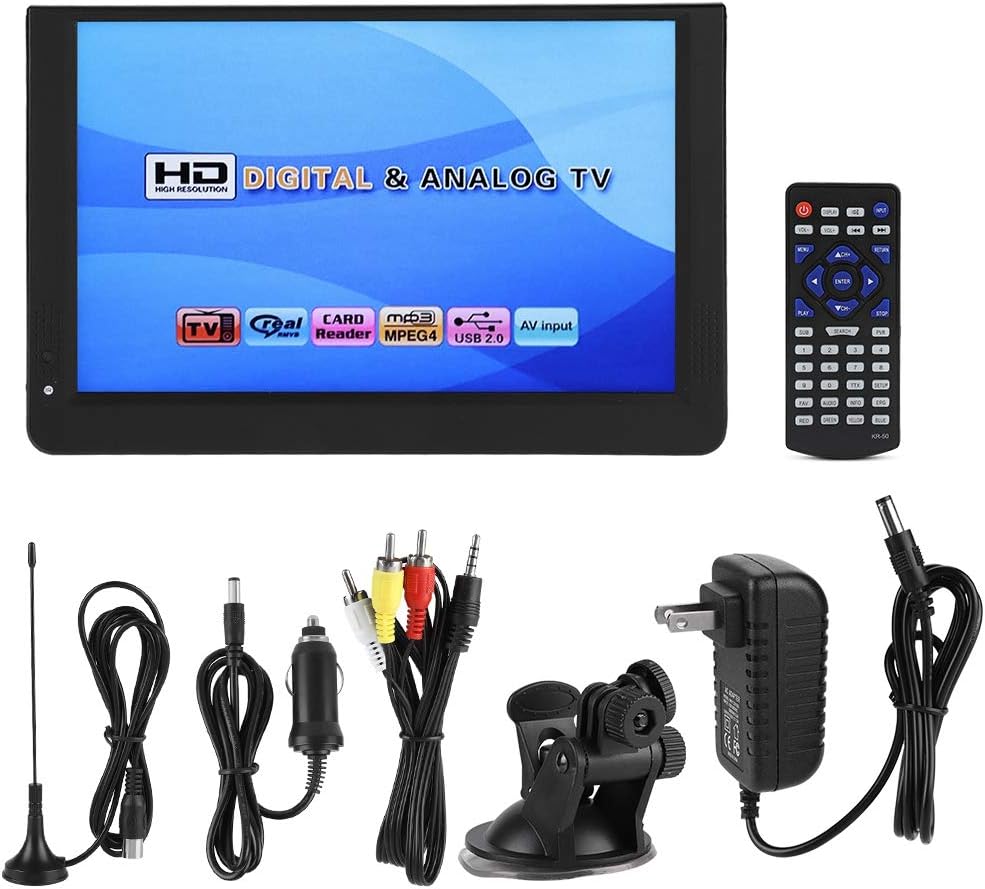 12 Portable Widescreen LCD TV with Remote Control L994865