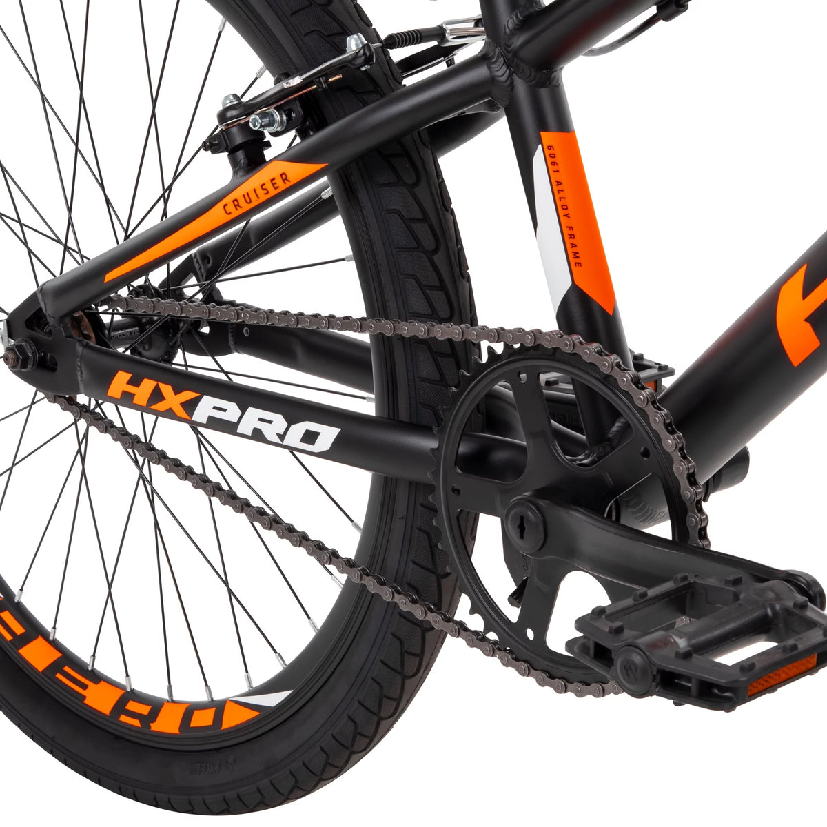 Black/Orange 24-inch Aluminum BMX Bike S527086