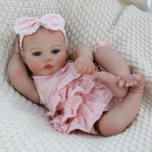 18 Inch Realistic Reborn Baby Doll with Soft Weighted Body W27180