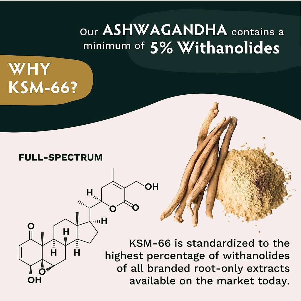600mg Ashwagandha Herbal Supplement 120 Capsules H9287