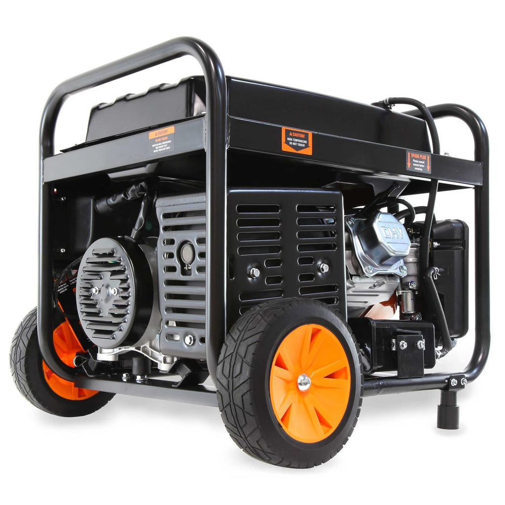 4750-Watt 120-Volt/240-Volt Dual Fuel Electric Start Portable Generator with Wheel Kit and CO Shutdown Sensor B278962