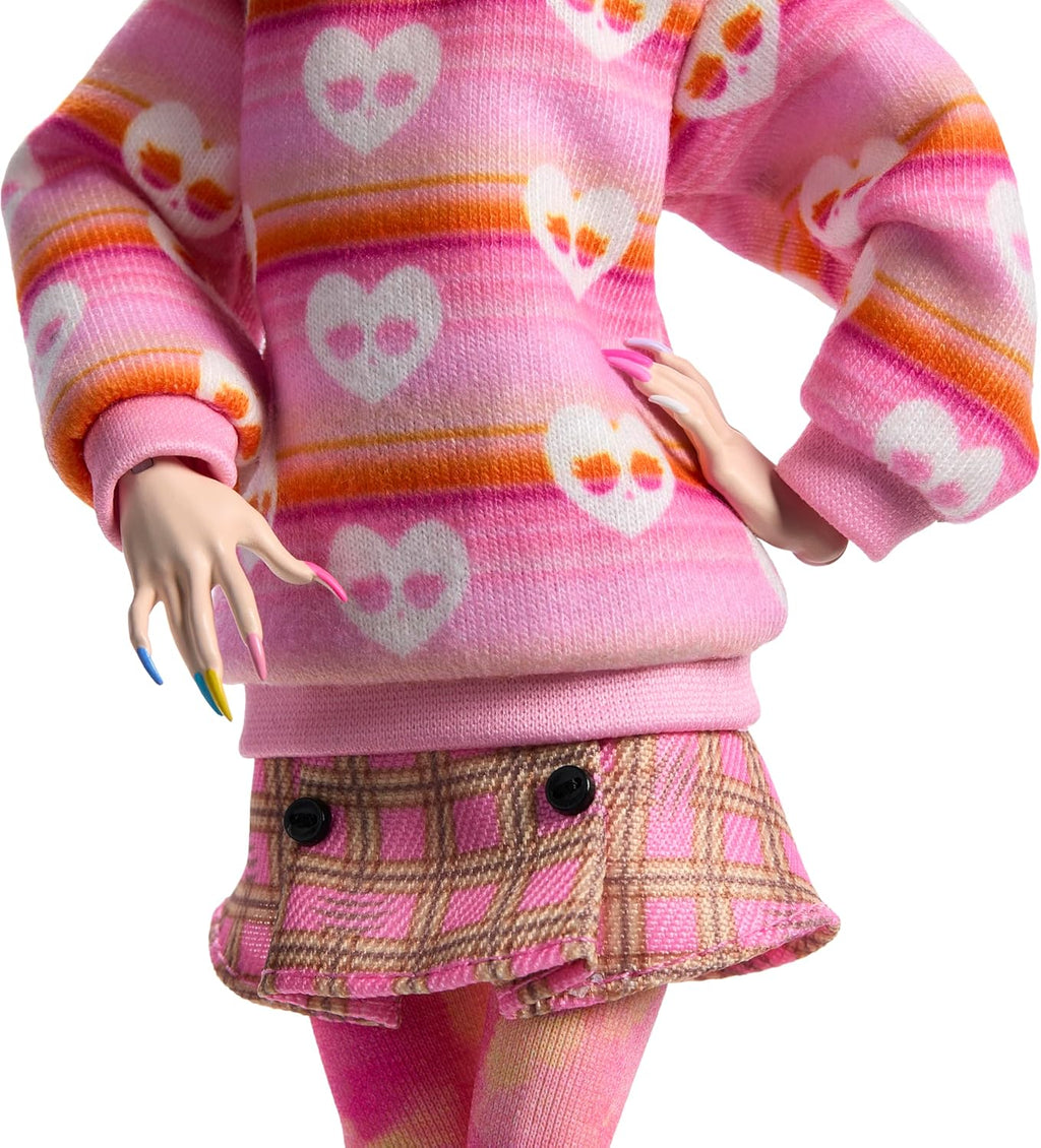 Pink Doll with Beret and Backpack C324
