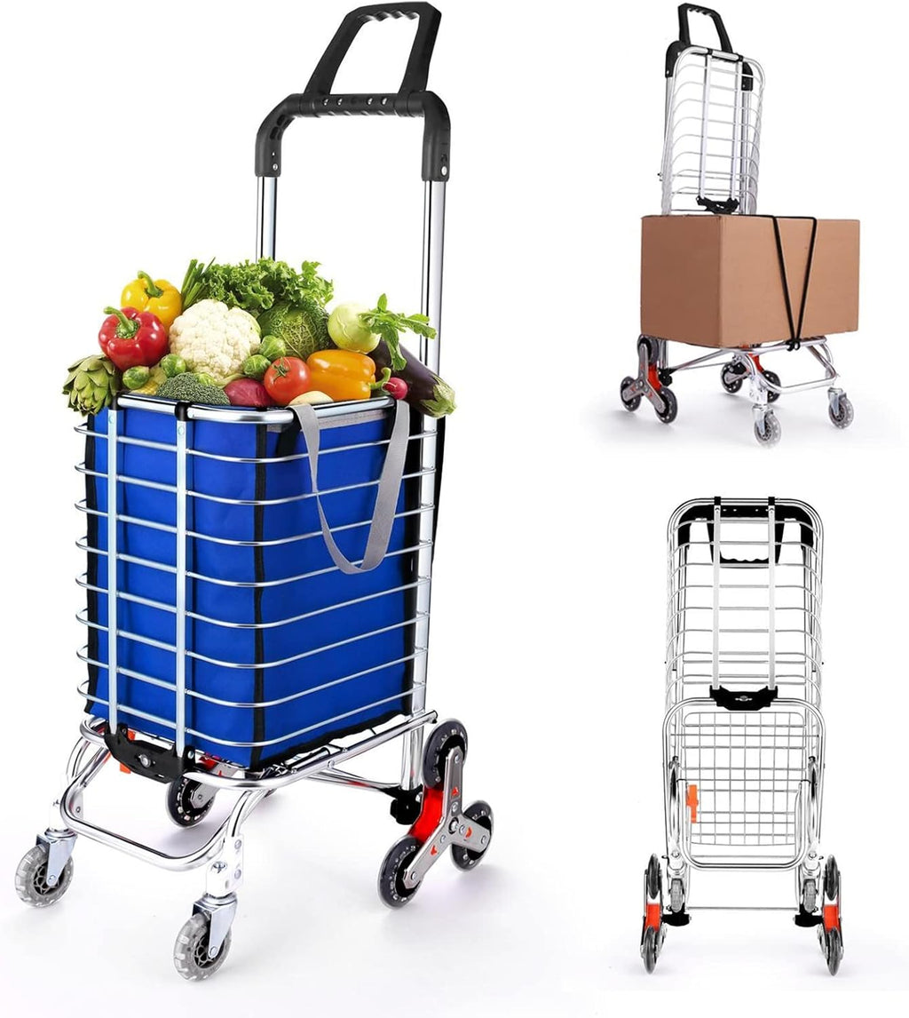 Stair Climbing Cart with Tri-Wheels & Adjustable Bungee Cord Y54995