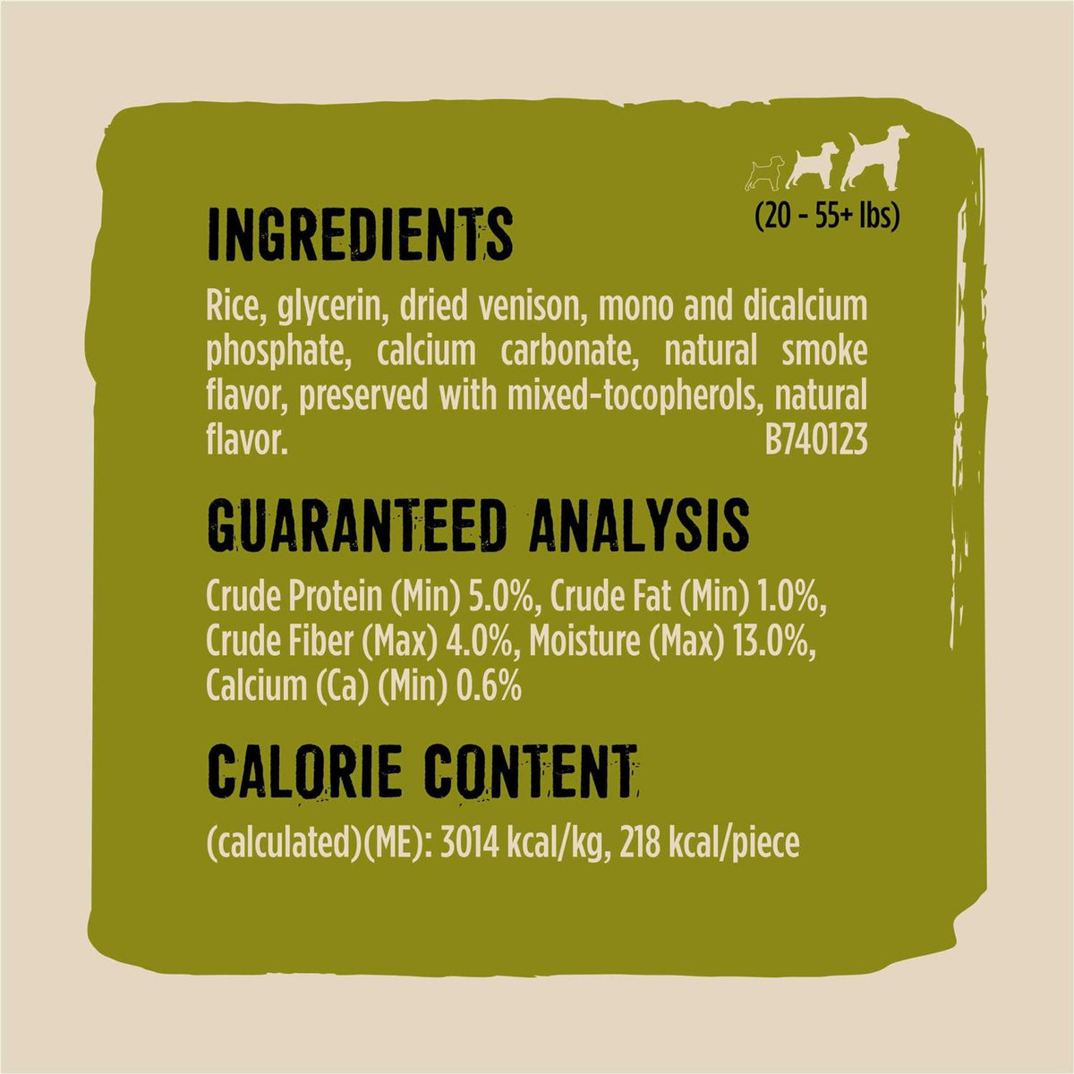 Wild Venison Dog Chew L433