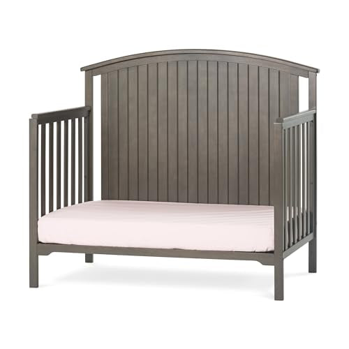 2-Piece Crib and Changing Table Nursery Set (Dapper Gray) P8990