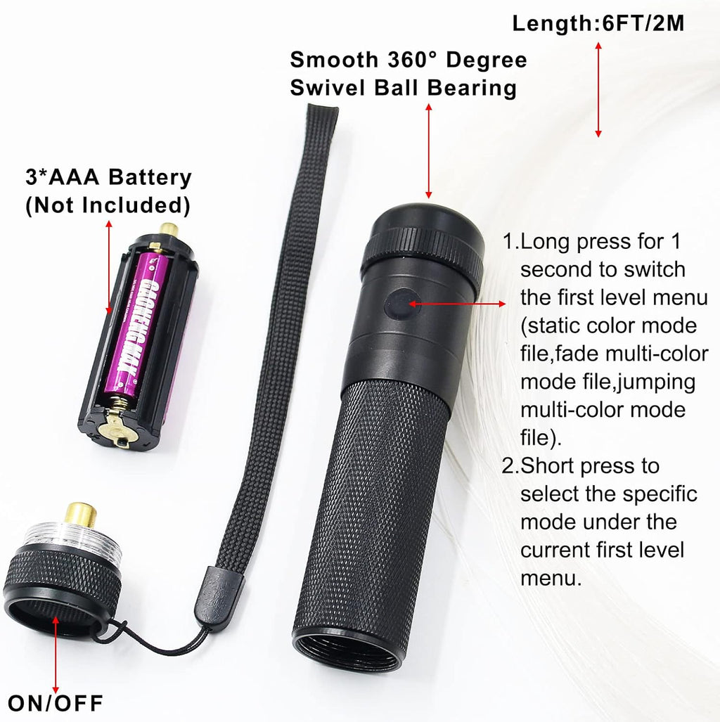 LED Fiber Optic Whip Q48450