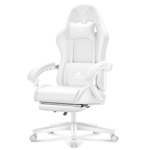 Black Ergonomic Gaming Chair with Footrest N215621