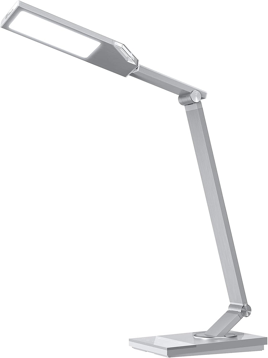 Metal LED Desk Lamp with USB Port, 5 Color Modes & 6 Brightness Levels, Grey Y1994
