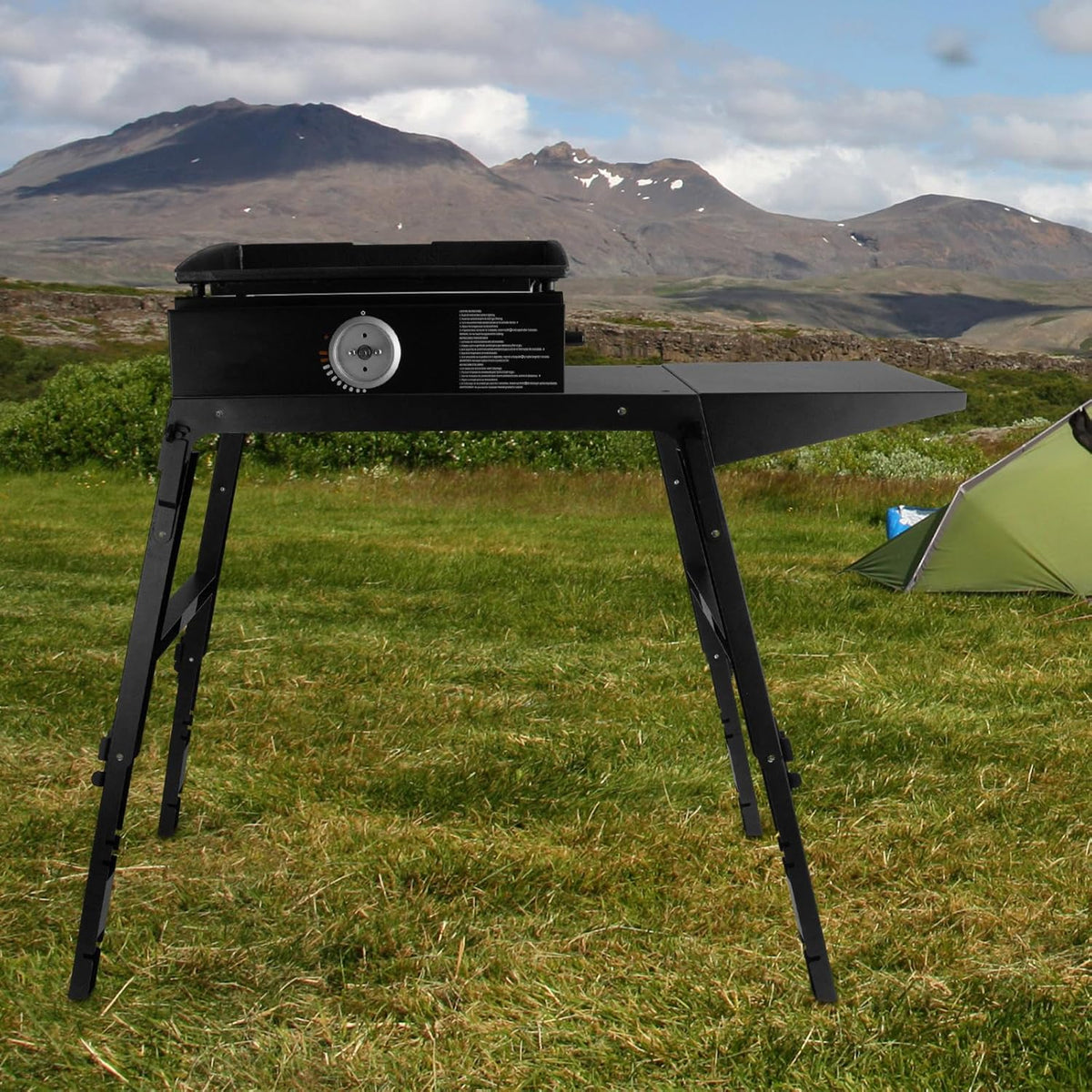 Portable Griddle Stand for Outdoor Camping Cooking H7018