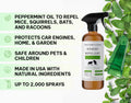 Peppermint Oil Spray for Rodents (16oz, Non Toxic) D479028