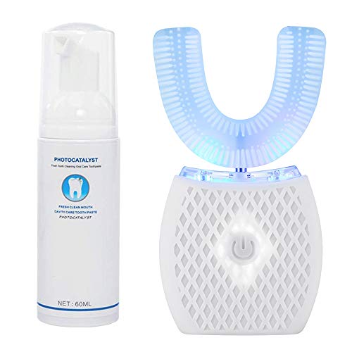 Ultrasonic U-Shaped 360° Electric Toothbrush (White) L24073