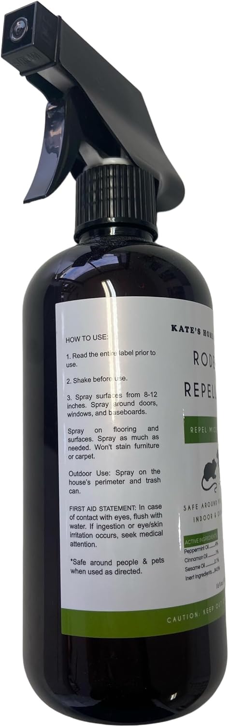 Peppermint Oil Spray for Rodents (16oz, Non Toxic) D479028