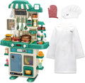 50 Pcs Kitchen Playset with Chef's Uniform, Green S809635