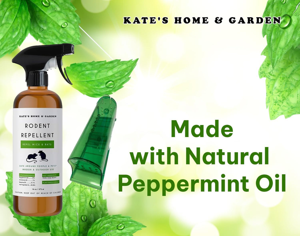 Peppermint Oil Spray for Rodents (16oz, Non Toxic) D479028