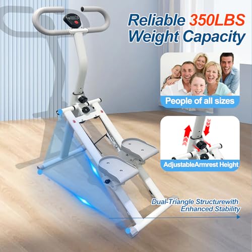 Foldable Vertical Climber with Adjustable Handles K750