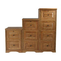 Blue 3 Drawer Vertical Filing Cabinet W7564