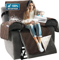 Oversized Recliner Cover 1-Piece Reversible with Elastic Straps Y90936