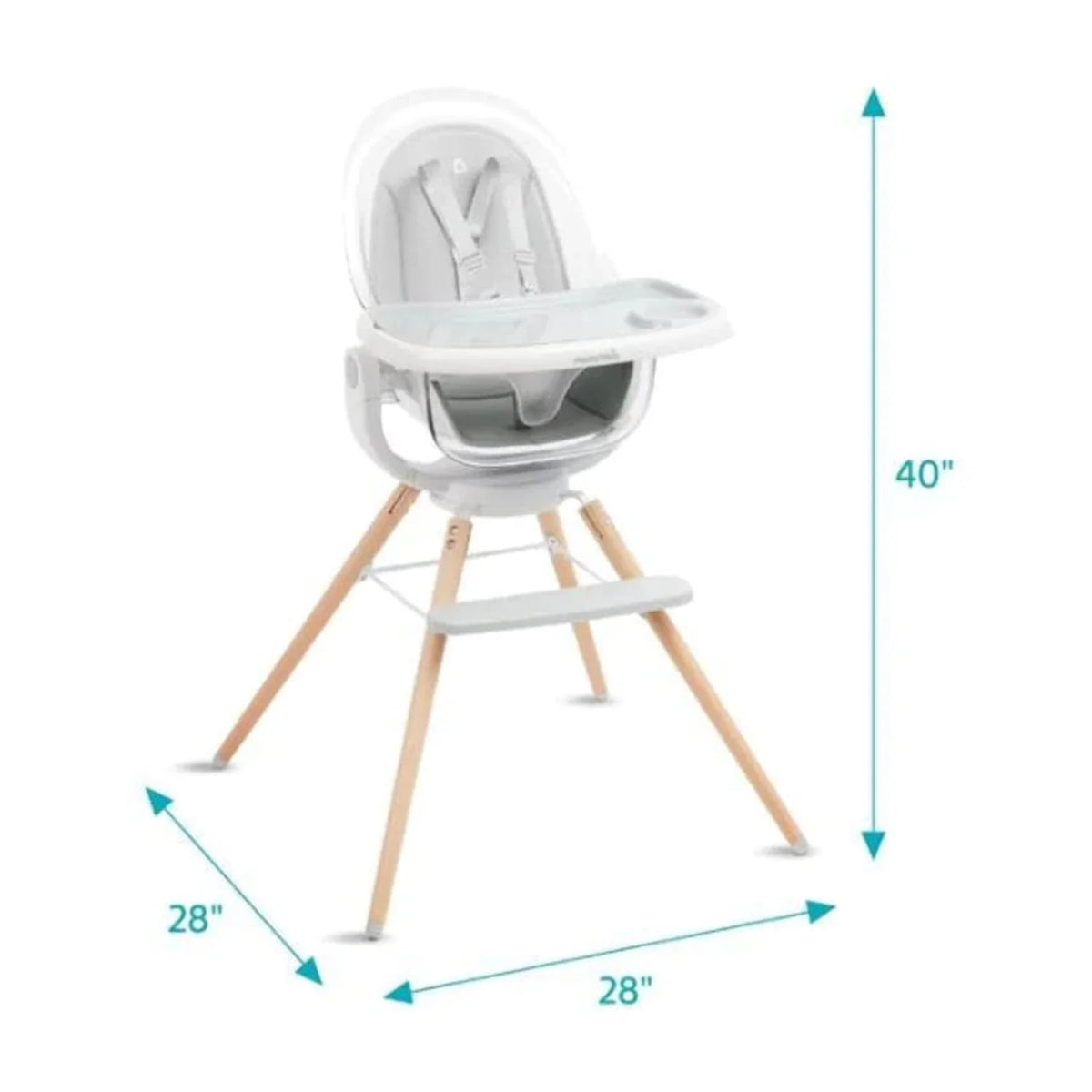 White Baby and Toddler High Chair I86441