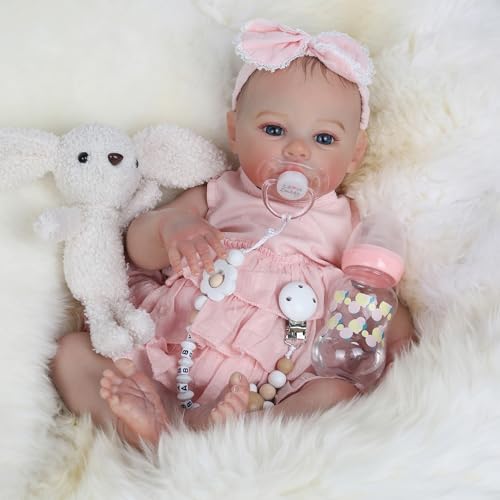 18 Inch Realistic Reborn Baby Doll with Soft Weighted Body W27180