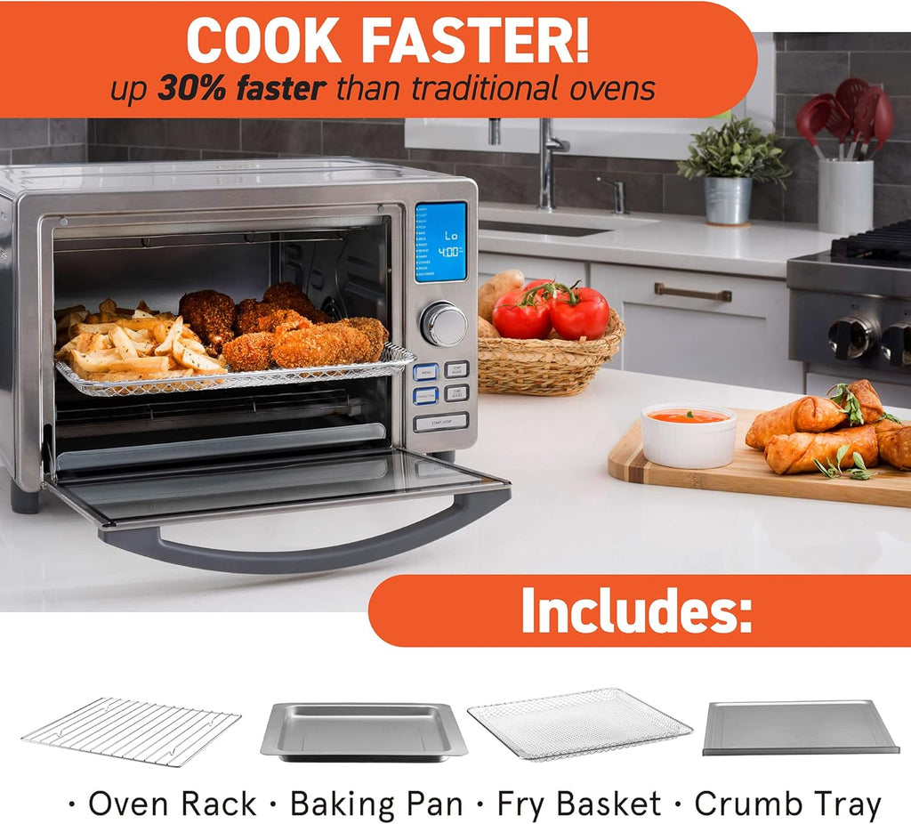 Stainless Steel Digital Toaster Oven Air Fryer Q494809
