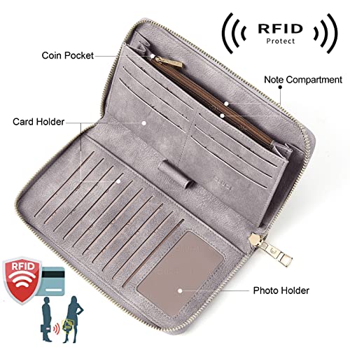 Womens Bifold Wristlet Wallet J862