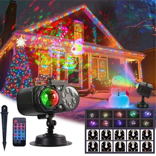 Holiday Projector with 10 HD Replaceable Slides R67608