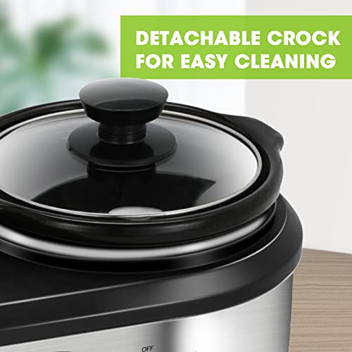 2 X 1.25QT Mini Slow Cooker with Adjustable Temp G948