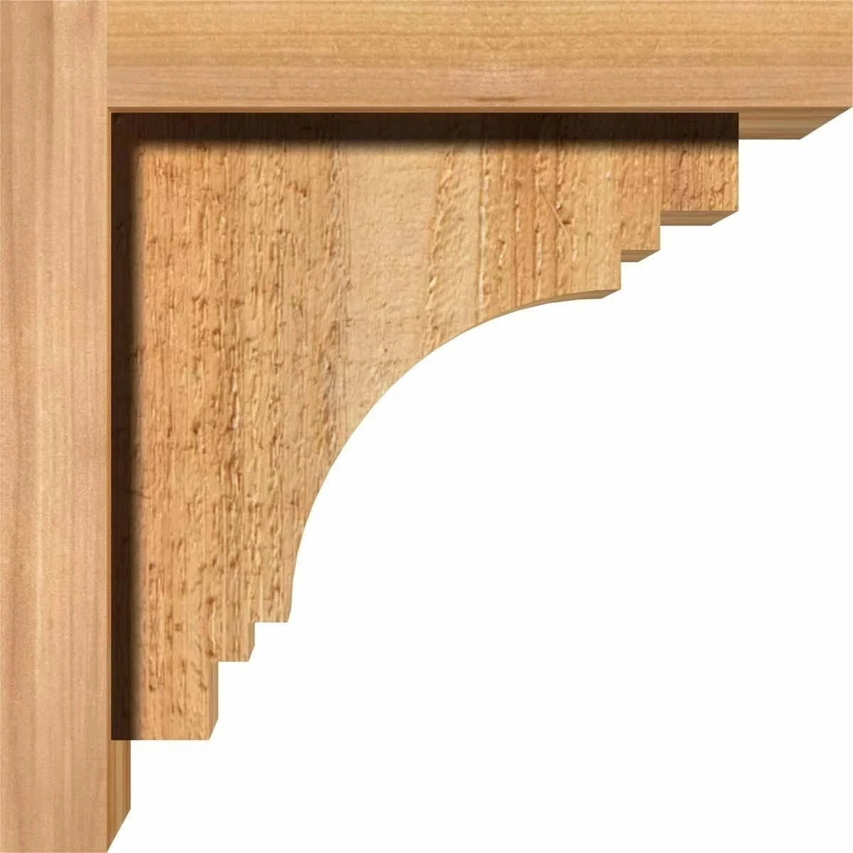 Pescadero Rough Sawn Corbel with Backplate, Western Red Cedar Y48825