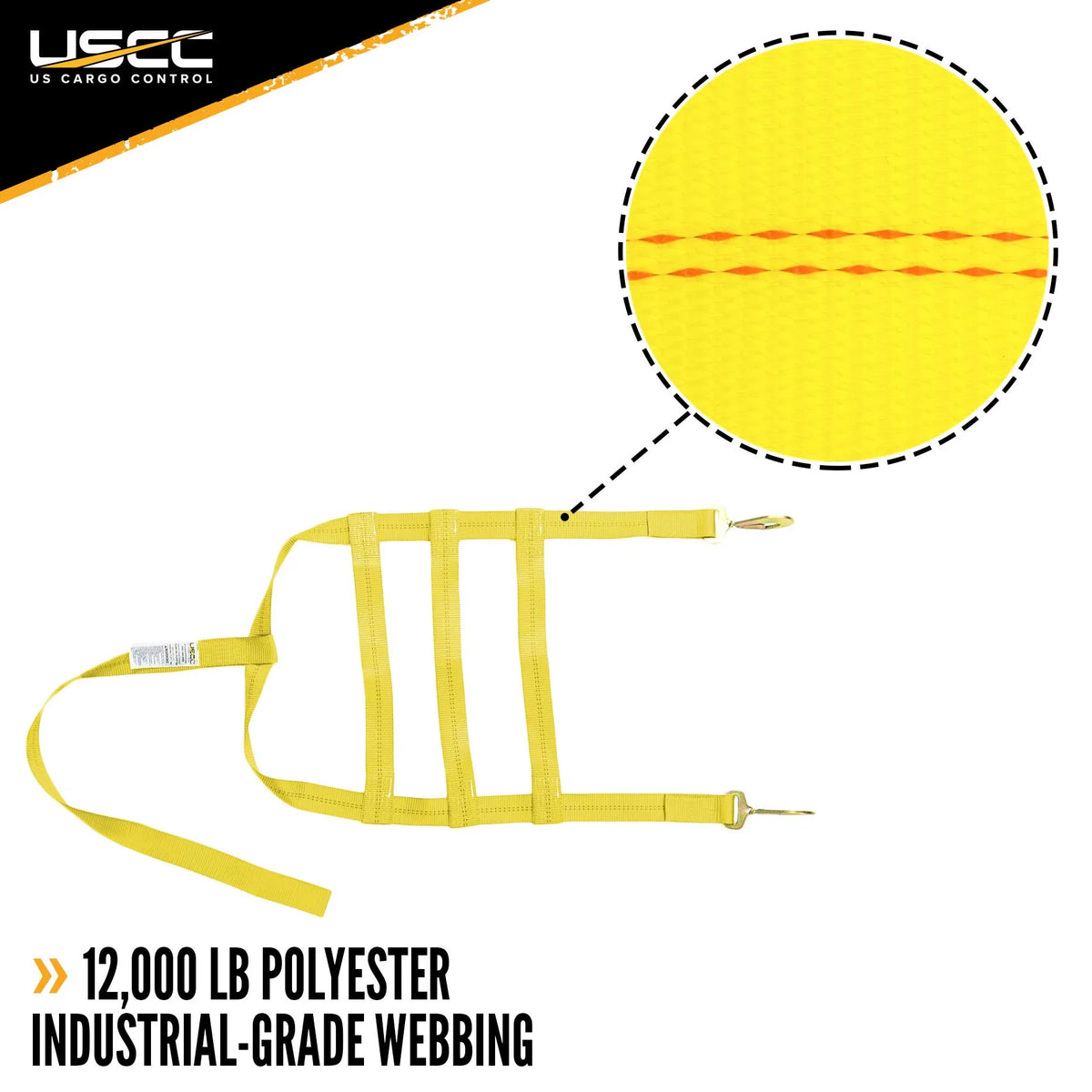 Tow Dolly Basket Strap with Twisted Snap Hooks T193581