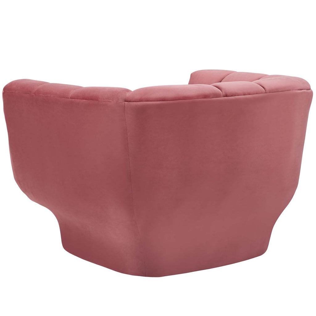 Pink Velvet Accent Side Chair P293959